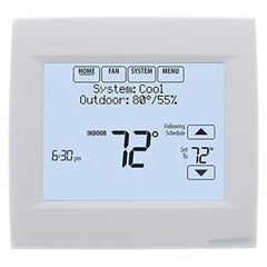 Resideo TH8110R1008 VISIONPRO 8000 WITH REDLINK TECHNOLOGY. RESIDENTIAL OR COMMERCIAL USE. 7DAY PROGRAMMABLE. 1H/1C HEAT PUMP OR 1H/1C CONVENTIONAL. WORKS STANDALO NE OR WITH THE THM5421R1021 EQUIPMENT INTERFACE MODULE. | Midwest Supply Us