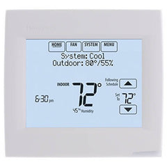Resideo TH8320R1003 VISIONPRO 8000 WITH REDLINK TECHNOLOGY. RESIDENTIAL OR COMMERCIAL USE. 7DAY PROGRAMMABLE. UP TO 3H/2C HEAT PUMP OR UP TO 2H/2C CONVENTIONAL. WO RKS STANDALONE OR WITH THE THM5421R1021 EQUIPMENT INTERFACE MODULE. | Midwest Supply Us