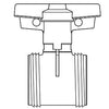 1830-015C | 1-1/2 CPVC TRUE UNION 2000 INDUSTRIAL BALL VALVE CARTRIDGE FKM | (PG:299) Spears