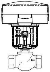 Schneider Electric (Barber Colman) VU-7213-680-4-10 24V 2W 1 1/2" NSR,FLT,PROP | Midwest Supply Us