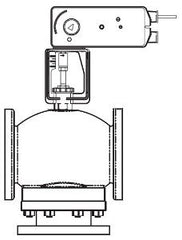 Schneider Electric (Barber Colman) VF-8303-596-5-14 4"FLG Mix/Div W/MF61-7203 24V | Midwest Supply Us
