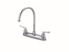 BGL-G10C | Baldor Glenford Two Handle Kitchen Faucet Less Spray Chrome | Everflow