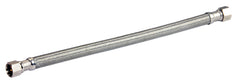 Everflow 27912-NL EVERFLOW 27912-NL 12" SS BRAIDED 3/8 FIP COMP X 3/8 FIP COMP SUPPLY LEAD FREE | Midwest Supply Us
