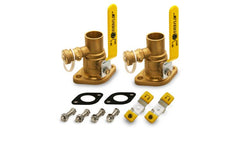 Everflow 510C001 EVERFLOW 1" SWT F/P FLANGE BALL VALVE WITH PURGE - NUTS & BOLTS UPC/NSF61-9 600WOG *PAIR OF 2* | Midwest Supply Us