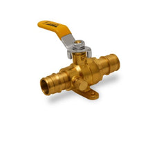 Everflow 807W012-NL 1/2" F1960 PEX Drop Ear Ball Valve w/Drain Lead Free | Midwest Supply Us