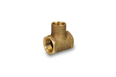 Everflow FFCT0134-NL 1" X 3/4" X 3/4" NOM Cast Brass Reducing Tee F X F X C Lead Free | Midwest Supply Us