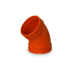 Everflow 1093 4" Grooved 45 Elbow Short Radius  | Midwest Supply Us