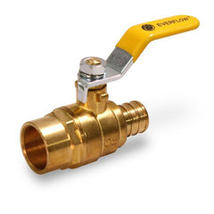Everflow PSBL-001-NL 1" F1807 PEX X 1" SWT Ball Valve with Lever Handle Lead Free | Midwest Supply Us
