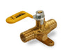 807P012-NL | RAVEN 1/2 Pex F1807 Drop Ear Ball Valve w/Drain Lead Free RAVEN #LFPEX12DEBVD | Everflow