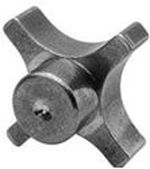 Jergens 21001 KNOB, HAND ALUMINUM 1/4-20 TAP  | Midwest Supply Us