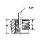 Jergens 26386 INSERT, M4X0.7, MINIATURE  | Midwest Supply Us