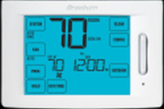 BRAEBURN 6100 24v Single Stage Programmable Heating/Cooling Digital Touchscreen Hybrid Thermostat With 12 Square Inch Screen For Conventional & Heat Pump Systems 45-90F 1H-1C  | Midwest Supply Us