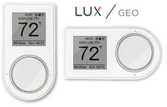 LUXPRO THERMOSTATS GEO-WH-003 24v/Millivolt White Geo Wifi 7 Day Single/Multi Stage Programmable Thermostat 2H-2C 45-90F  | Midwest Supply Us