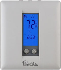 ROBERTSHAW RS321P 24v Digital Programmable Conventional / Heat Pump Multi Stage Thermostat With Auto Changeover & Backlight 2H-1C 38-88F  | Midwest Supply Us