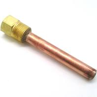 Honeywell 112630AA COPPER IMMERSION WELL 1/2 INCH ID,3/4 INCH NPT 4.75" IMMERSION LENGTH 1 INCH INSULATION LENGTH RETA INING CLIP AND RING FOR 1/8 INCH OD CAP TUBE  | Midwest Supply Us