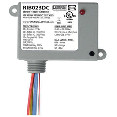 Functional Devices RIB02BDC 208-277V SPDT 20AMP RELAY  | Midwest Supply Us