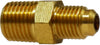 10133 | 3/8 X 1/4 M FLARE X MIP BALL CHK, Brass Fittings, SAE 45 Deg Flare, Male Ball Check Connector | Midland Metal Mfg.