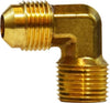 10307 | 7/8 X 3/4 (M FLARE X MIP ELBOW), Brass Fittings, SAE 45 Deg Flare, Male Elbow | Midland Metal Mfg.