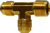 10348 | 5/16 X 1/4 (M FLARE X M RUN TEE), Brass Fittings, SAE 45 Deg Flare, Forged Male Run Tee | Midland Metal Mfg.