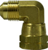 10494 | 3/8 FE X MALE FLARE SWVL ELBOW, Brass Fittings, SAE 45 Deg Flare, Forged Swivel Elbow | Midland Metal Mfg.