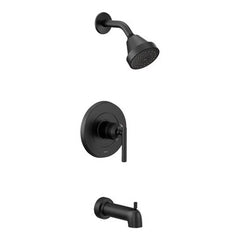 Moen UT2903EPBL Tub and Shower Trim Gibson Eco-Performance 1 Lever Matte Black ADA 1.75 Gallons per Minute 3-3/5IN 1 Function  | Midwest Supply Us