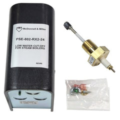 Mcdonnell Miller 153929 Low Water Cut Off Control PSE802-RX2-24 with Remote Sensor RX2 Probe 24 Voltage Alternating Current  | Midwest Supply Us