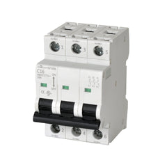 C3 Controls 1100-SP3B2D60 1100-SP3B2D60 - SP071, Miniature Circuit Breaker, 3 Pole, 6A, Trip Curve B, UL 1077 Supplementary Protector, IEC 60947-2, IEC 60898  | Midwest Supply Us