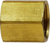 12024 | 1/4 FEMALE INVERTED FLARE UNION, Brass Fittings, Brake Lines, Union Internal | Midland Metal Mfg.