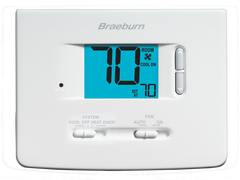 BRAEBURN 1220NC Builder Non-Programmable Thermostat 2H / 1C  | Midwest Supply Us