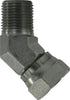 15031212 | 3/4X3/4 M 45 SWV ADPT, Hydraulic, Steel Pipe Swivels NPSM, Male 45 Degree Pipe Elbow Swivel Adapter | Midland Metal Mfg.