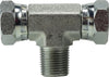 160166 | 3/8X3/8 M SWV TEE, Hydraulic, Steel Pipe Swivels NPSM, Male Swivel Branch Tee | Midland Metal Mfg.