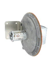 Dwyer Instruments 1638-10 Large diaphragm pressure switch | range 3.0-12" w.c. | approx deadband @ 0.11 min. set point | 0.30 max. set point.  | Midwest Supply Us