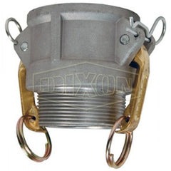 Dixon G300-B-AL Coupler Global B with Brass Handles Aluminum 3" FemalexMale NPT  | Midwest Supply Us