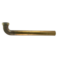 Dearborn Plastic 137C-17BN-3 Waste Arm Slip Joint 1-1/2 x 15 Inch Brass 17 Gauge Rough Brass  | Midwest Supply Us