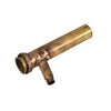 812B-3 | Tailpiece Direct Connect 1-1/2 x 8 Inch 1/2 Inch Copper Tube Sweat Connection Rough Brass 22 Gauge | Dearborn Plastic