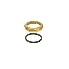 Dearborn Plastic 8006R Nut with Washer 1-1/2" Slip Joint Rough Brass Brass  | Midwest Supply Us