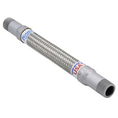 Flex Hose S75-12 Hose Stainless Steel Flex 3/4 x 12 Inch Carbon Steel Schedule 80 MPT  | Midwest Supply Us