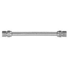 Dormont 10-2222-18 Gas Connector SuprSafe 10 3/8x18" FIP Stainless Steel  | Midwest Supply Us