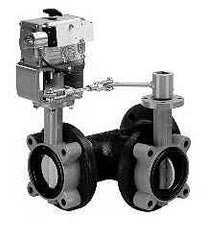 Johnson Controls VFG-120LB-060C 12 IN 3-WAY BTFLY VLV; HP PNEU; DUAL ACTION 2-POSITION STYLE G 50 PSI CLOSE-OFF  | Midwest Supply Us