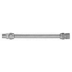 Dormont 20-3122-24 Gas Connector Safety System 1/2x3/8x24" MIPxFIP Stainless Steel  | Midwest Supply Us