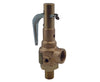 19KJHA150 | ASME Sec I Steam Bronze Safety Relief Valve with Brass Trim, Teflon Seat, 150 psig, 2