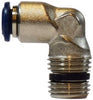 20073N | 3/8 X 3/8 (P-I X MIP ELB N-PLTD), Brass Fittings, Nickel Plated Push In Fittings, Fixed Male Elbow | Midland Metal Mfg.