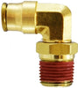 20078 | 1/4 X 10-32 (P-IN X MIP SWVL ELB), Brass Fittings, Brass Push In Fittings, Swivel Male Elbow | Midland Metal Mfg.