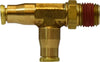 20162 | 1/4 X 1/8 (P-IN X MIP SWVL RUN T), Brass Fittings, Brass Push In Fittings, Swivel Male Run Tee | Midland Metal Mfg.