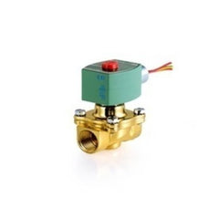 ASCO 8210G013 Solenoid Valve 8210 2-Way Brass 3/4 Inch NPT Normally Open 120 Alternating Current NBR  | Midwest Supply Us