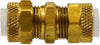 20244 | 3/8 POLY-FLO UNION, Brass Fittings, Flareless, Union | Midland Metal Mfg.