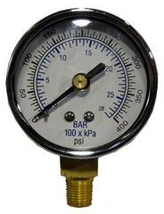 Crown Engineering 41407 PSI GAUGE 0-400,2"FACE 1/8 NPT  | Midwest Supply Us