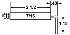 Crown Engineering 25169 MIDCO FLAME ROD 5236-58  | Midwest Supply Us