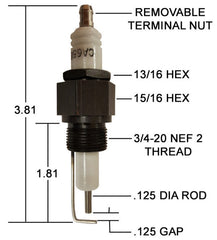 Crown Engineering CA656 IGNITER/REPLACES I-75-6  | Midwest Supply Us