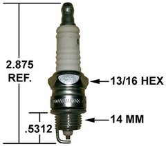 Crown Engineering RJ12YC CHAMPION SPARK PLUG  | Midwest Supply Us